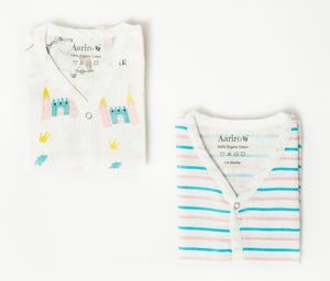 Muslin Jabla set - Believe in Unicorns (2 Pcs)