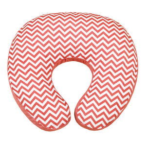 Nursing Pillow - Mauve Chevron -Solid back -( Feeding pillow )