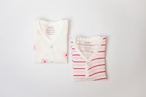 Muslin Jabla set  - Pink Floral (2 Pcs)