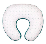 Nursing Pillow - Turquoise Polka Print -  Solid Black  ( Feeding pillow)