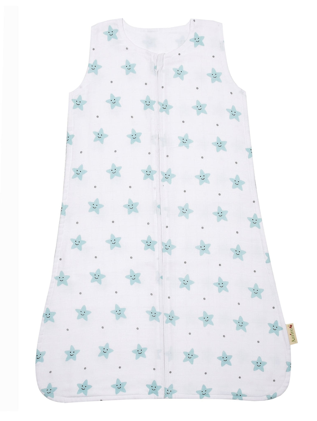 Aariro's  Sleep bag - Sleepy Star (Mint) - Muslin Sleeping Bag